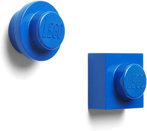 Lego Aimants 4,7 Cm Abs/Métal Bleu 2 Pièces