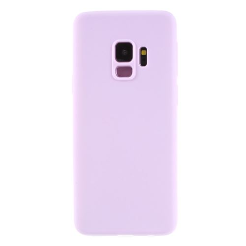 Coque en TPU bonbons couleur unie violet pour votre Samsung Galaxy S9 SM-G960