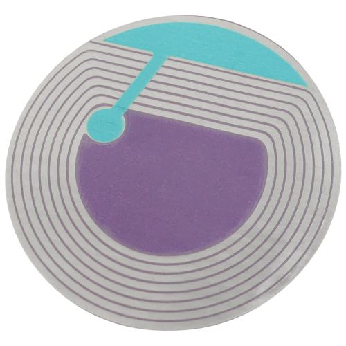 Bobine d'étiquette adhésive compatible avec anti-vol anti-vol EAS 8.2MHz 40mm blanc rond 1000 unités