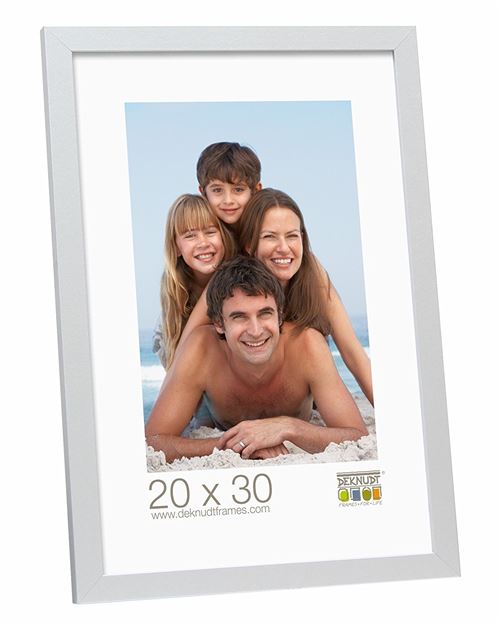 Deknudt Frames S44CD1 Basic Cadre Photo Bois/MDF Argenté 30 x 40 cm