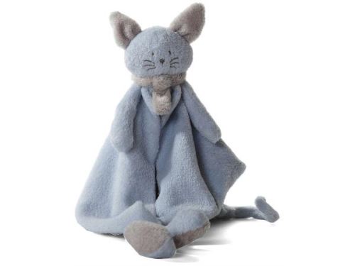 Dimpel - Cléo doudou chat - bleu et beige-gris
