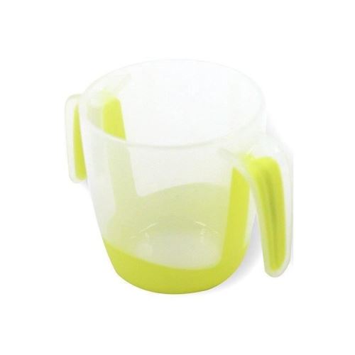 mill'o bébé tasse d'apprentissage a anses - ergonomique - bi-matiere - vert tilleul - 22 cl