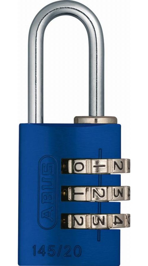 Abus Bleu Cadenas À Combinaison Aluminium 145/20 Lock-Tag - 46605