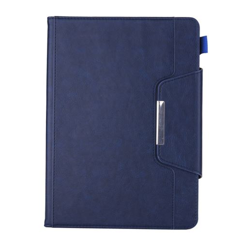 Etui en PU avec boucle et fente stylo pour Apple iPad 5/ Air A1474 A1475 A1476 - Bleu