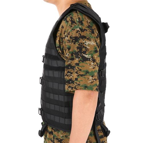 Lixada Veste Tactique Outdoor Hommes /équipement de Chasse modulaire Gilet de Charge avec Poche deau