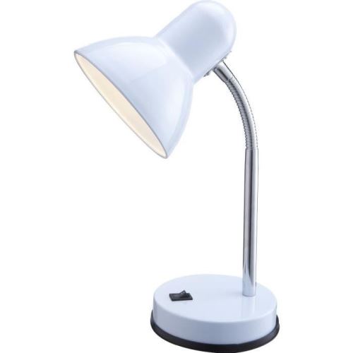 GLOBO LIGHTING Lampe a poser avec interrupteur - 215x350 - Plastique Blanc Chrome