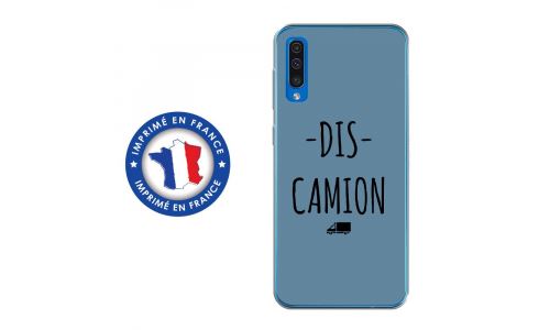 Coque souple pour Samsung Galaxy A50 avec impression Motifs Dis Camion bleu