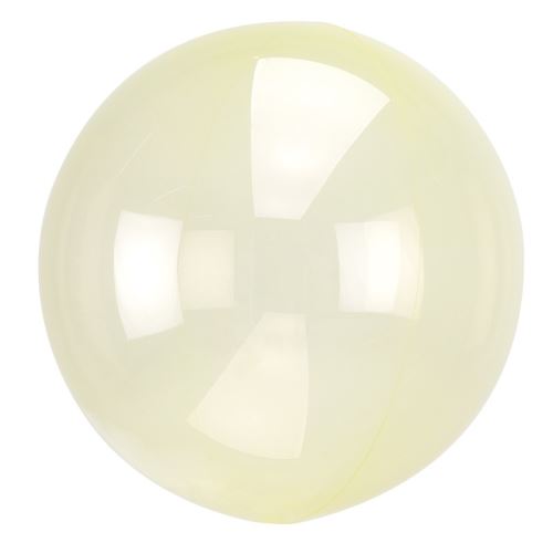 ballon bulle transparent jaune
