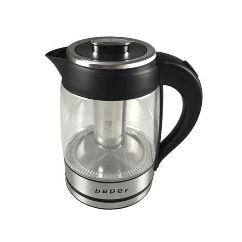 Beper Bb.103 Bouilloire Electrique En Verre - 1,8 L - 2200 W - Noir