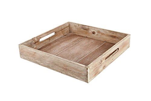 Dijk natural collections Plateau d/écoratif en bois Gris /Ø 29 cm