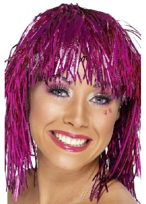 perruque disco rose