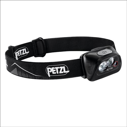 Petzl Actik Noir E099FA00 - Lampe frontale Compacte 350 Lumens Outdoor Multifaisceau