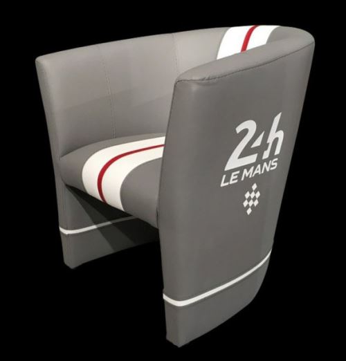 Fauteuil Cabriolet 24h Le Mans Gris Blanc Rouge