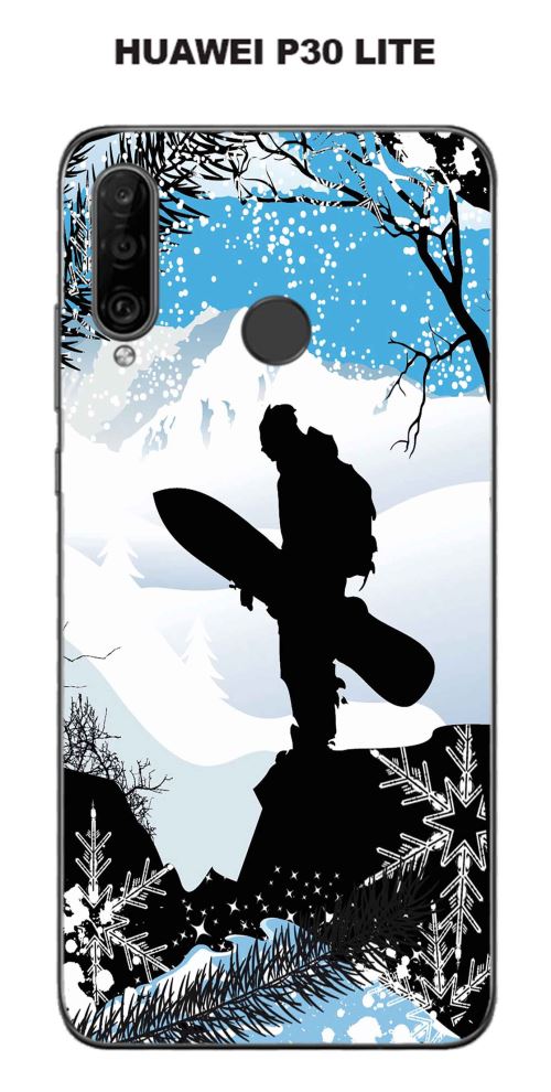 Coque Huawei P30 Lite design surf-neige5
