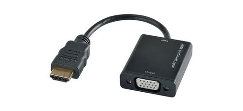 Convertisseur Erard HDMI Mâle vers VGA Femelle Noir