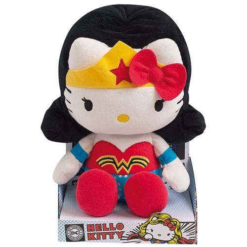Peluche Hello Kitty Wonder Woman 27cm - Peluche - Achat & prix