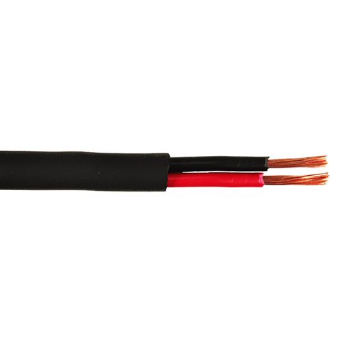Bobine de 100M - Câble haut-parleur rond 2 x 1,5 mm² - Noir - Ibiza Sound CHP1.5ND