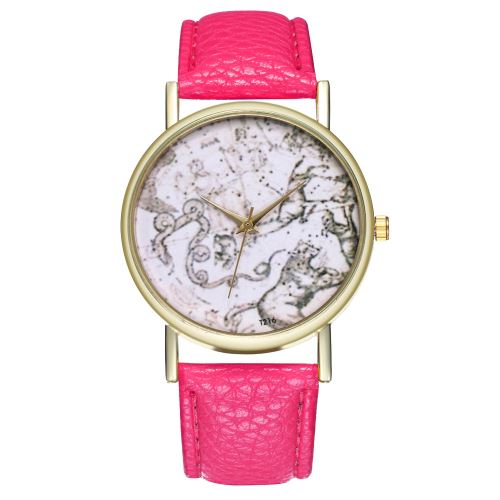 Classic constellation illustration montre montre astronomique en acier ceinture dames montre montre pour homme montre à quartz T216-ARoseCamine