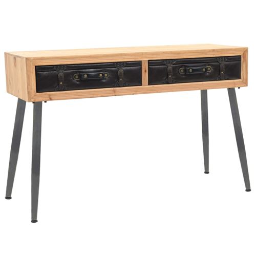 vidaXL Wandtafel 115x41x75,5 cm massief vurenhout