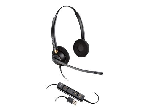 Plantronics Encorepro hw525 Pavillon auriculaire Noir écouteurs