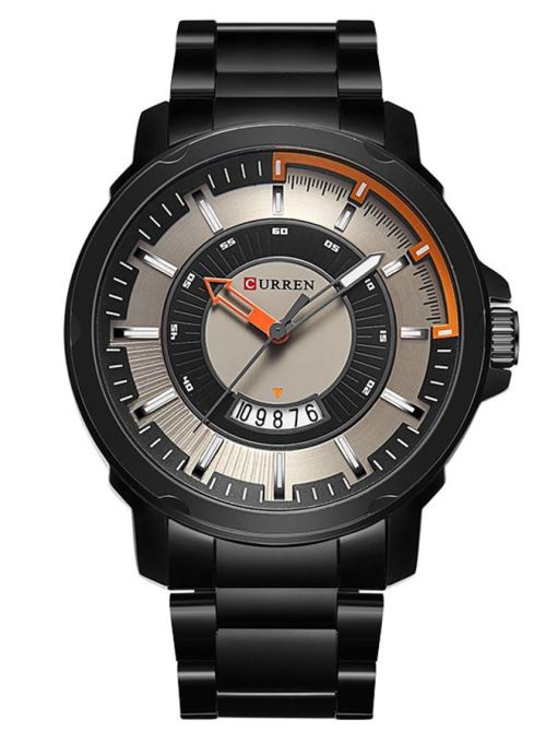 OHP Montre Homme Quartz Noir Luxe CURREN 8229
