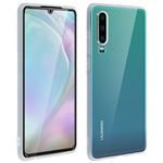 Coque Huawei P30 Silicone Gel + Film Ecran Verre Trempé transparent