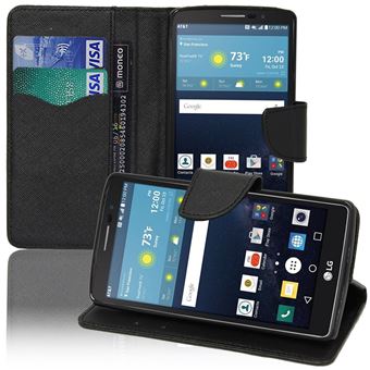 Housse Livre Pour LG Avec Support Intégré - Noir, Motif Perroquet, Marque Syl'la, Neuf