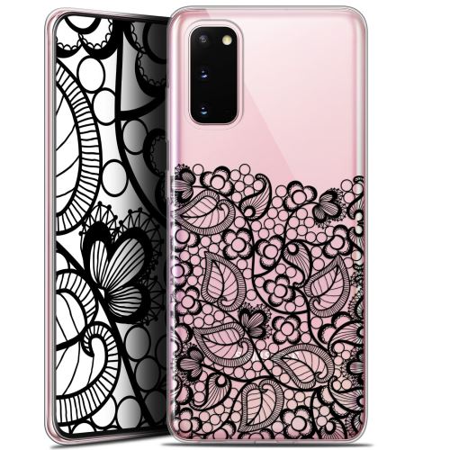 Coque Pour Samsung Galaxy S20 (6.2 ) Extra Fine Spring Bas dentelle Noir