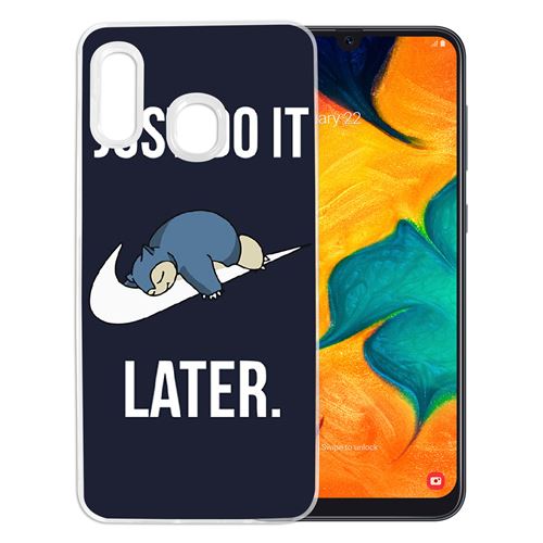 Coque pour Samsung Galaxy A20e -  Pokémon Ronflex Just Do It Later