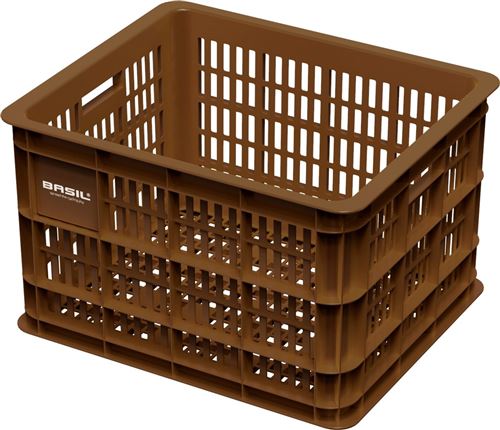 Basil caisse de vélo en plastique 33 litres marron