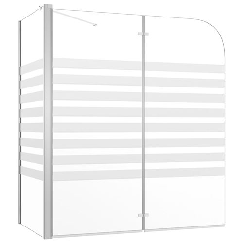 Enclos de bain 120x68x130 cm Verre trempé Rayures