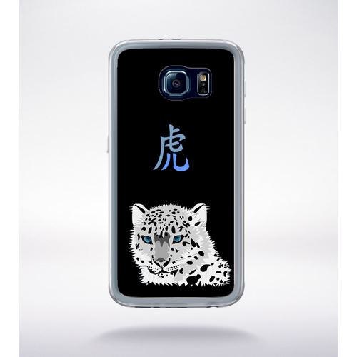 Coque Tigre Signe Chinois Compatible Samsung Galaxy S6 Transparent
