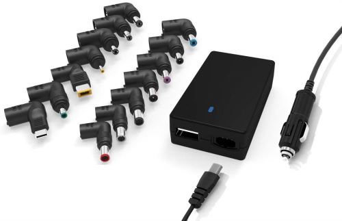 MicroBattery MBXUN-90W-DC0001 Adaptateur de Puissance & onduleur Auto Noir - Adaptateurs de Puissance & onduleurs (Auto, 90 W, Universel, 2 A, 5 V, Noir)