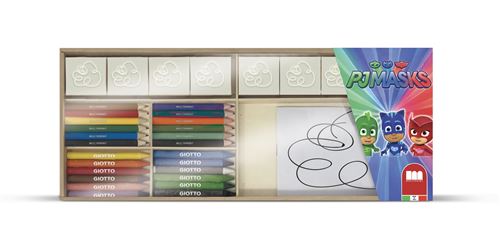 Multiprint jeu de PJ Maskscouleurs bois 34 pièces