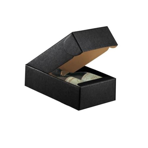 CLASSWINE Boîte carton noir pour 2 bouteilles