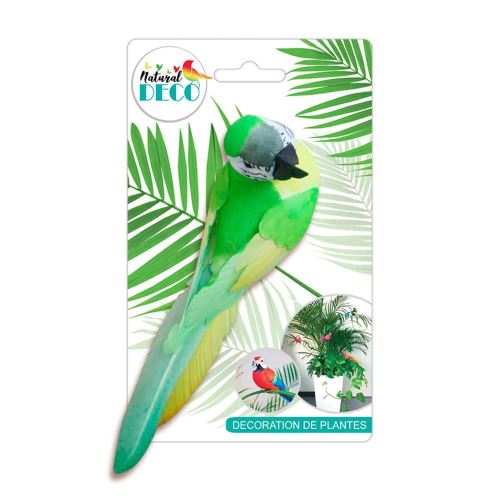 Déco Plantes – Grand Oiseau Vert CD3822