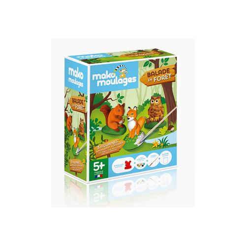 Mako moulage Balade en foret 3 moules