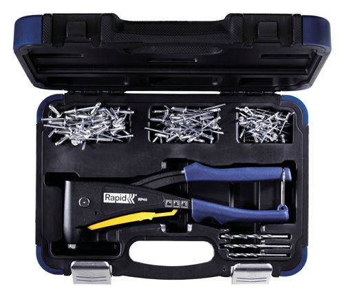 Rapid Pince À Riveter Rp40 Multi - Coffret + 3X50 Rivets + 3 Forets -Isaberg - 5001127 - Image 3
