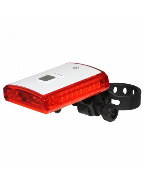 Eclairage velo usb ar sur tige de selle marwi un110 a 3 leds blanc
