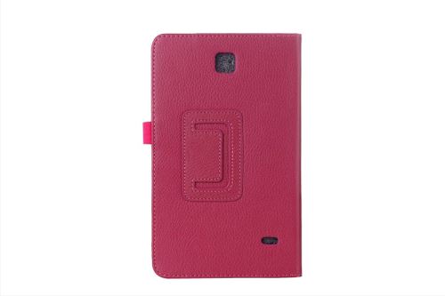 WISETONY® Etui PU cuir Coque Housse rotative 360°pour Samsung Galaxy Tab T230/T231/T235 - Rose foncé