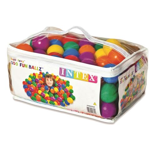100 Boules balles colorées 6,5 cm jeu bébé piscine enfant 49602NP