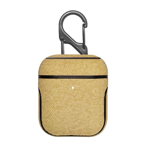 Coque en PU WISETONY pour Apple AirPods 2 - Jaune