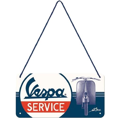 Petite Plaque à suspendre Vespa Service