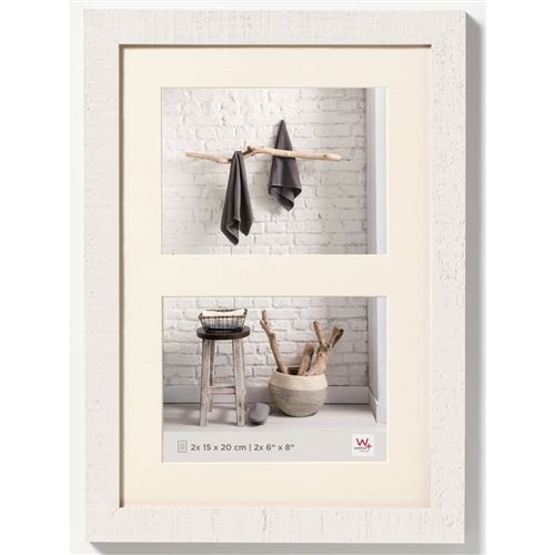 Walther Design Cadre photo Home 2x15x20 cm Blanc polaire