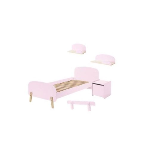 KIDDY Lit et sommier + Chevet 1 porte + Etagere 45cm + Etag&egrave;re 65cm