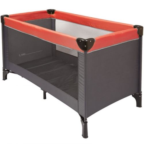 Lit pliant gris-rouge - nattou