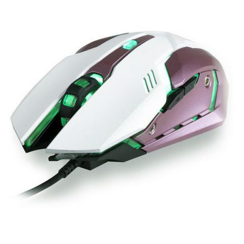 Souris Gaming avec LED NGS GMX-100 2400 dpi LED Blanc Rose