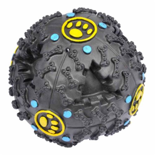 Comparer les prix de jouet pour chien distributeur de croquettes en vinyl ø10cm coloris noir