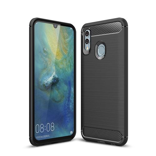 Coque en TPU fibre de carbone noir pour Huawei P Smart (2019)/Honor 10 Lite