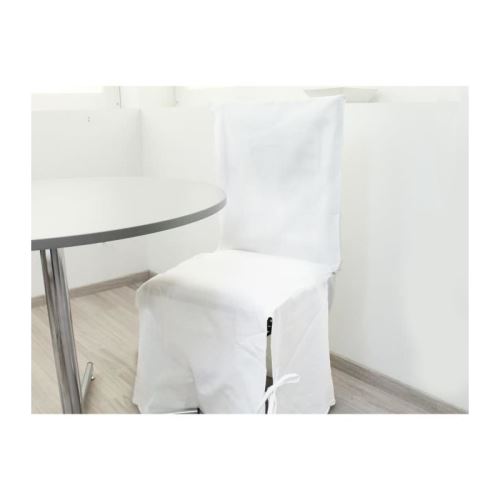 SOLEIL D'OCRE Housse de chaise en coton Panama - Blanc